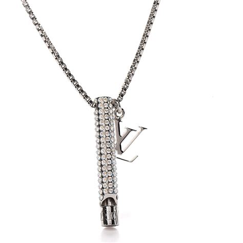 lv necklace charm|louis vuitton whistle necklace.